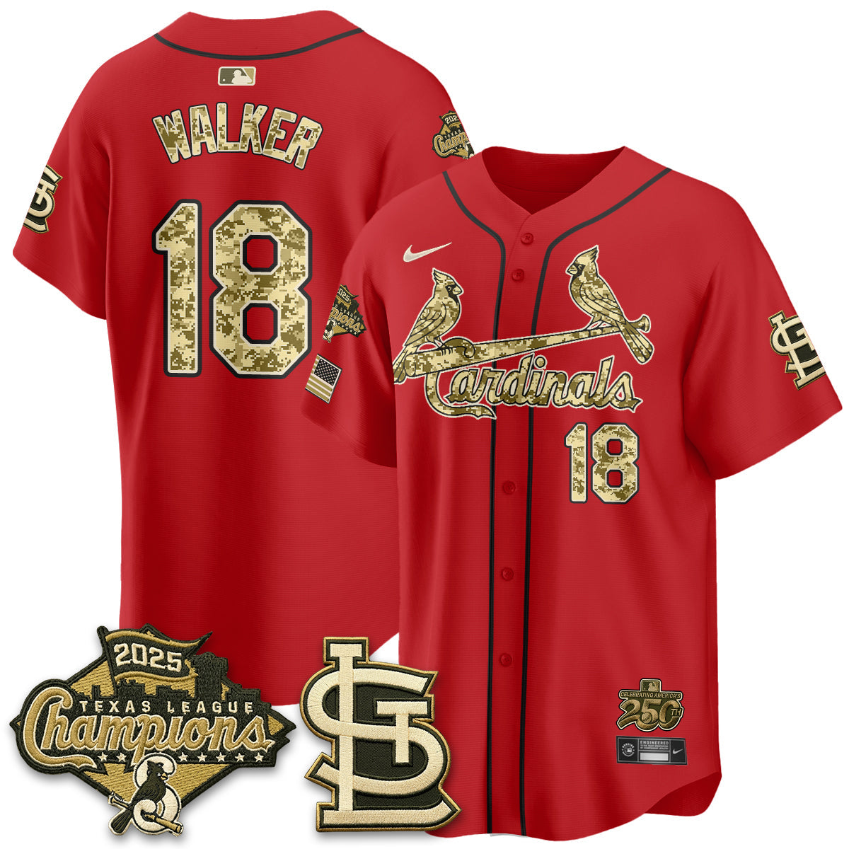 St. Louis Cardinals 2026 Armed Forces Day Jersey - All Stitched