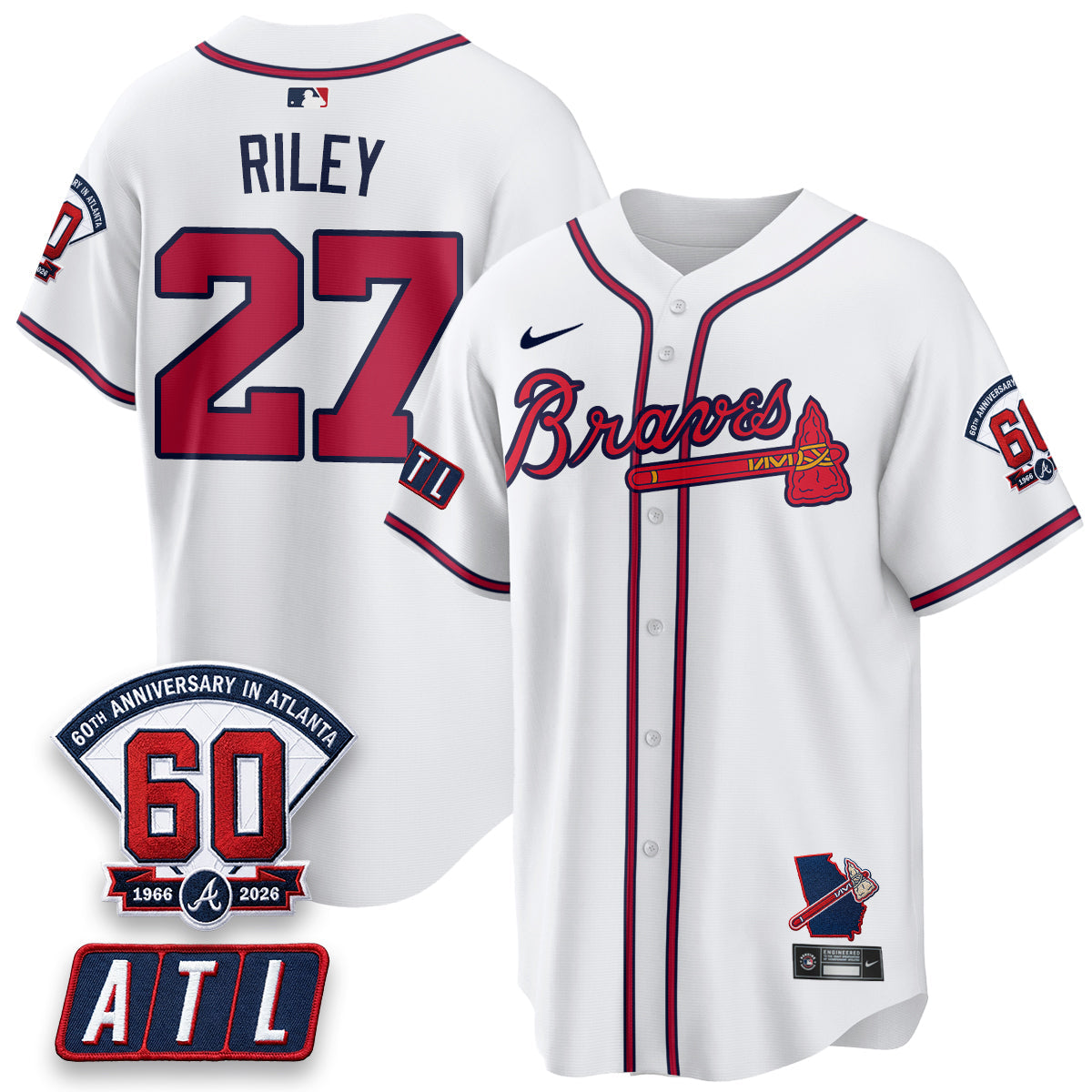 Atlanta Braves 2026 60th Anniversary Vapor Limited Jersey - All Stitched