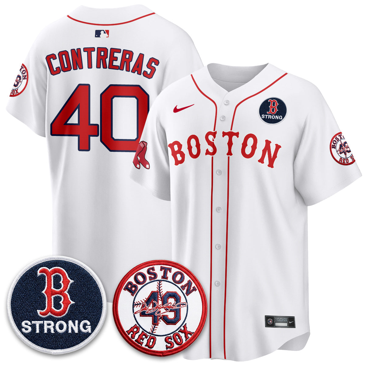 Boston Red Sox Tim Wakefield Memorial Patch Vaper Premier Limited Jersey - All Stitched V2