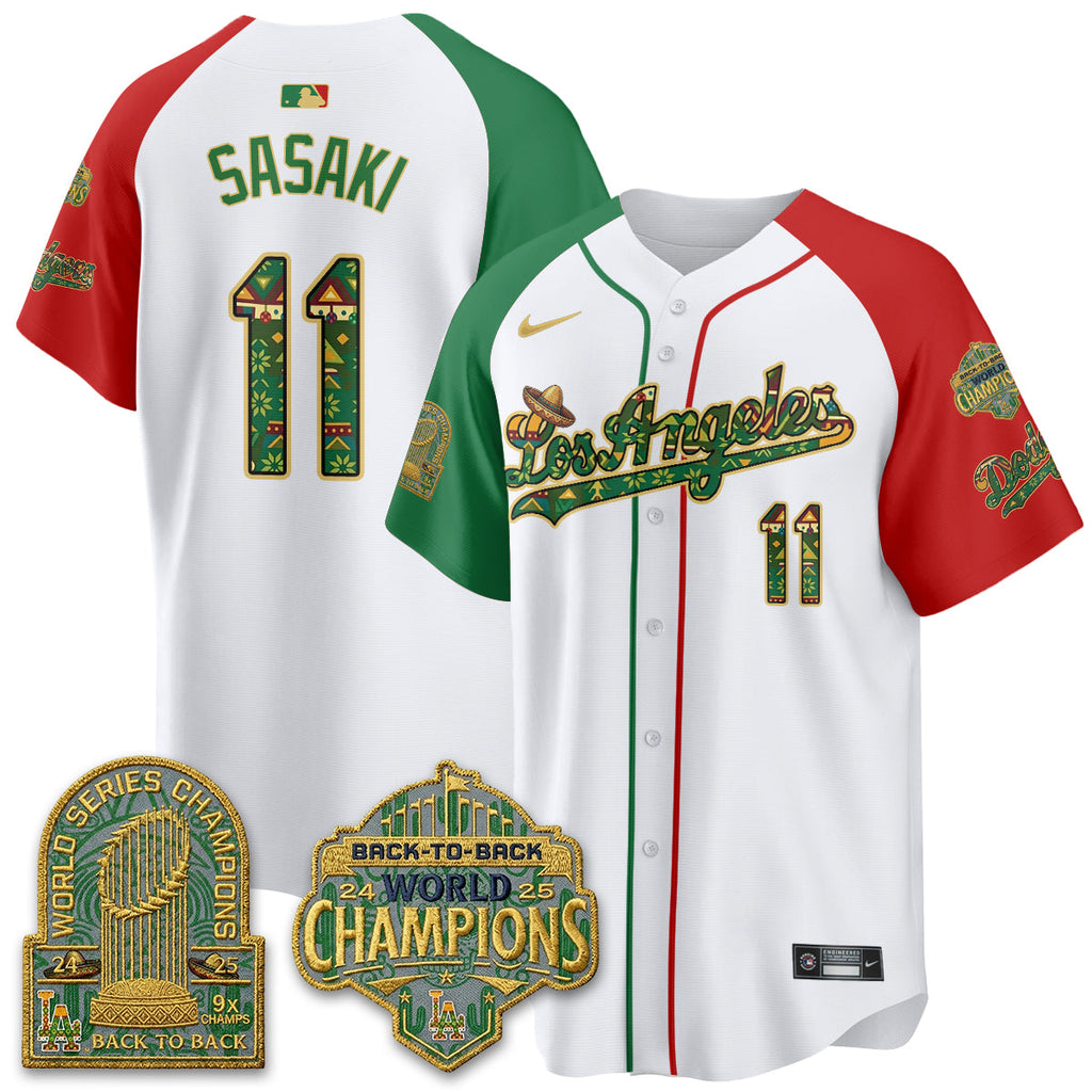 Los Angeles Dodgers x Mexican Heritage âLetâs Fiesta!â 2026 Limited Vapor Jersey - All Stitched
