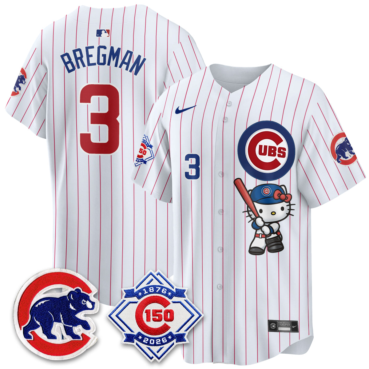 Chicago Cubs x Meow KT Vapor Premier Limited Jersey - All Stitched