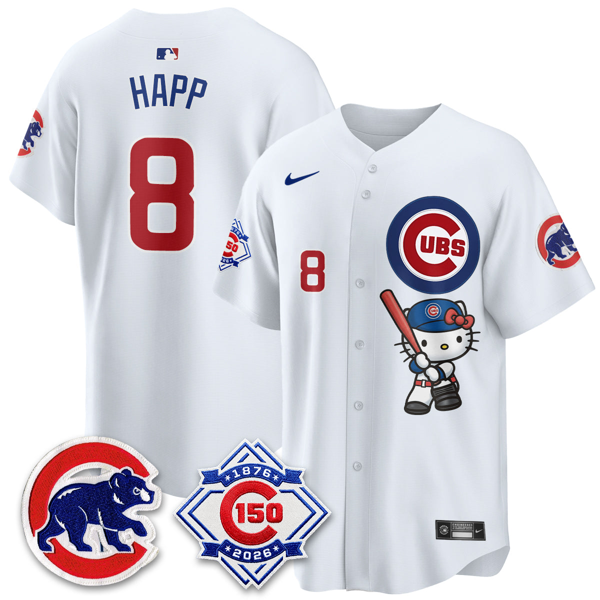 Chicago Cubs x Meow KT Vapor Premier Limited Jersey - All Stitched