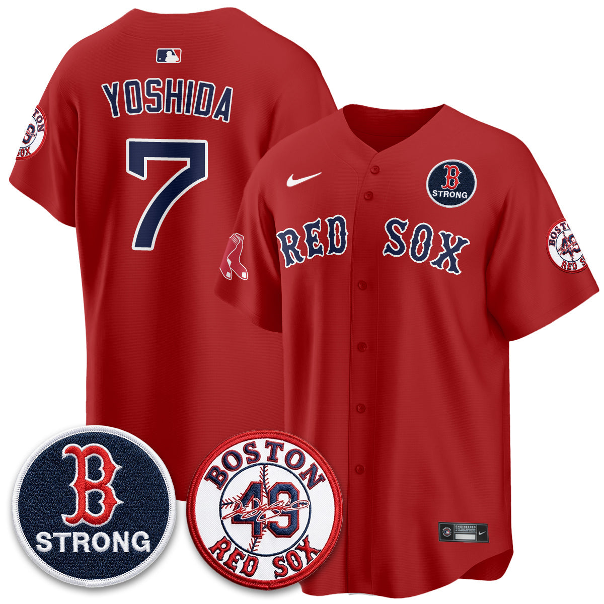 Boston Red Sox Tim Wakefield Memorial Patch Vaper Premier Limited Jersey - All Stitched V2