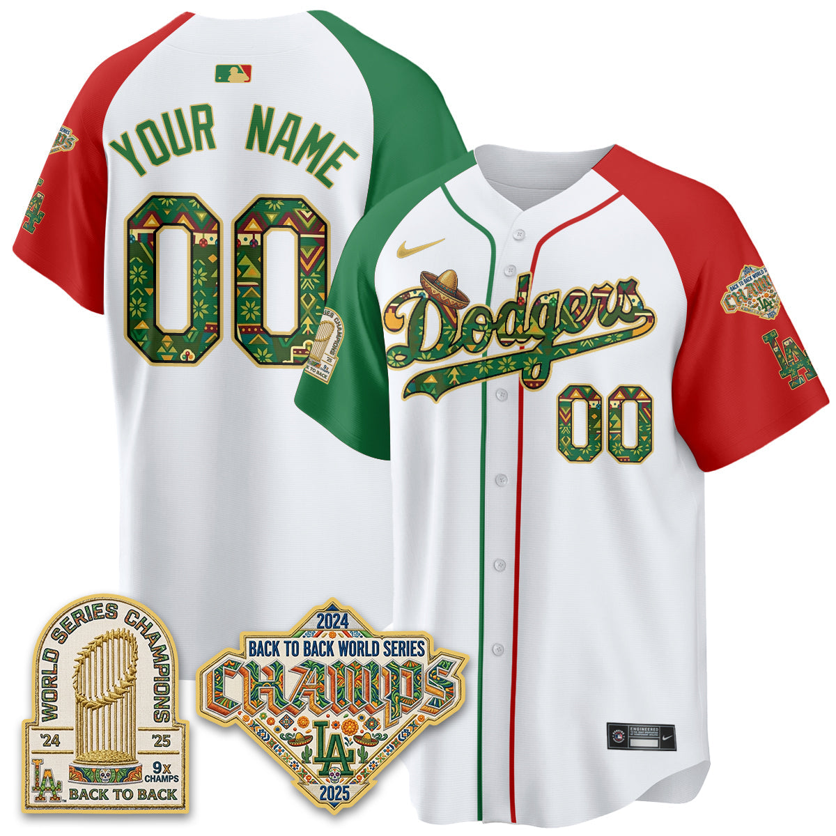LAD x Mexican Heritage 2026 Limited Vapor Custom Jersey - All Stitched