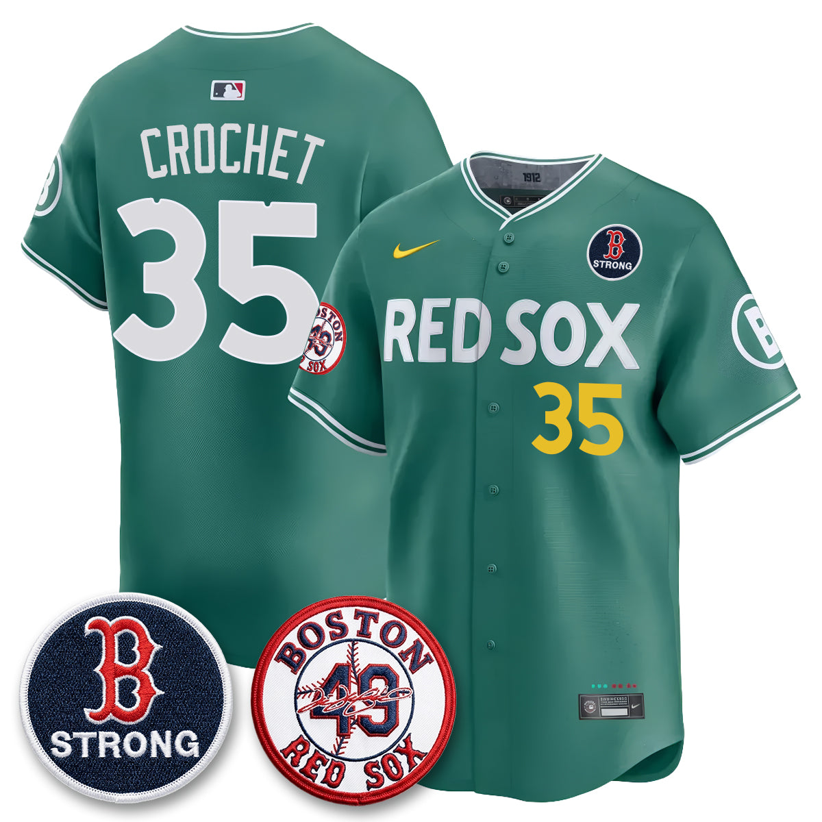 Boston Red Sox Tim Wakefield Memorial Patch Vaper Premier Limited Jersey - All Stitched V2