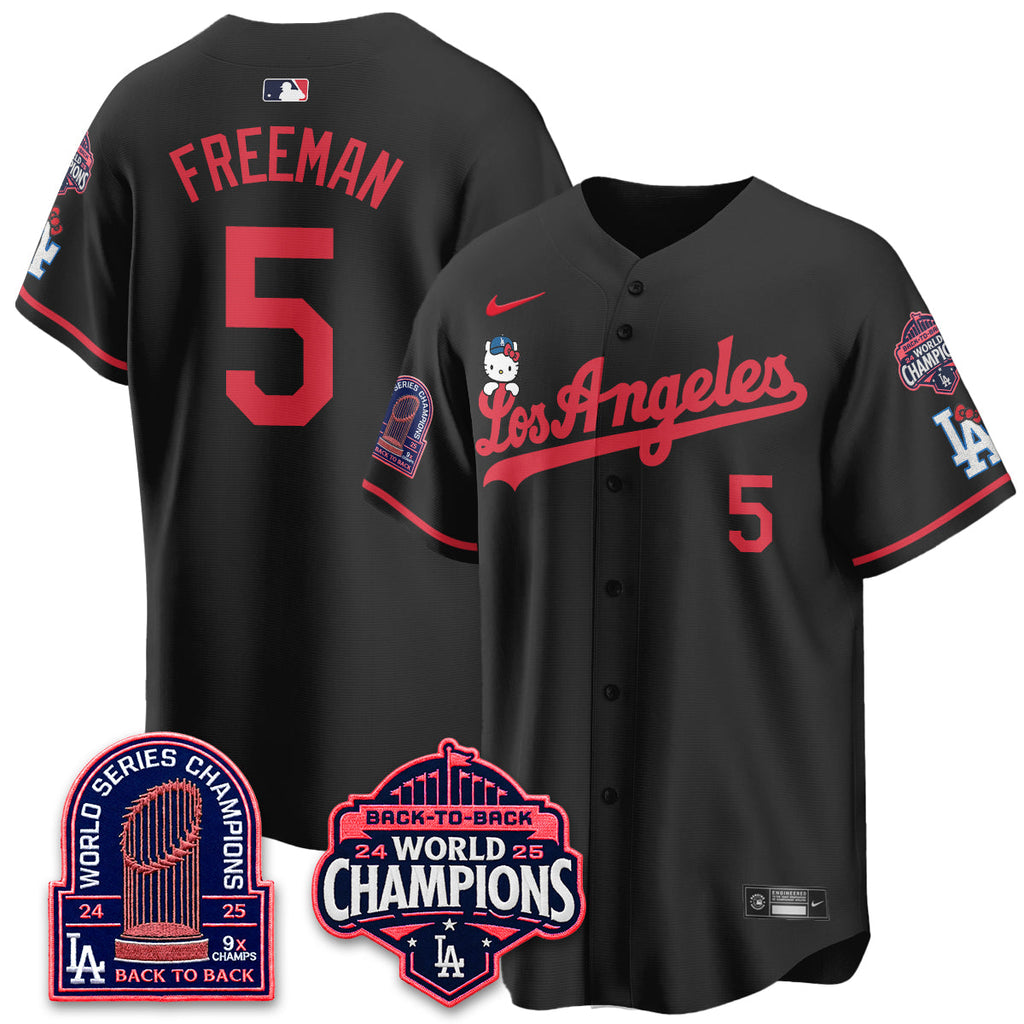 Los Angeles Dodgers x Hello Kitty Night 2026 Vapor Jersey - All Stitched - V2