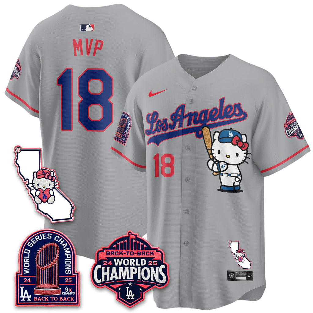 Los Angeles Dodgers x Meow KT 2026 Vapor Jersey - All Stitched - V4