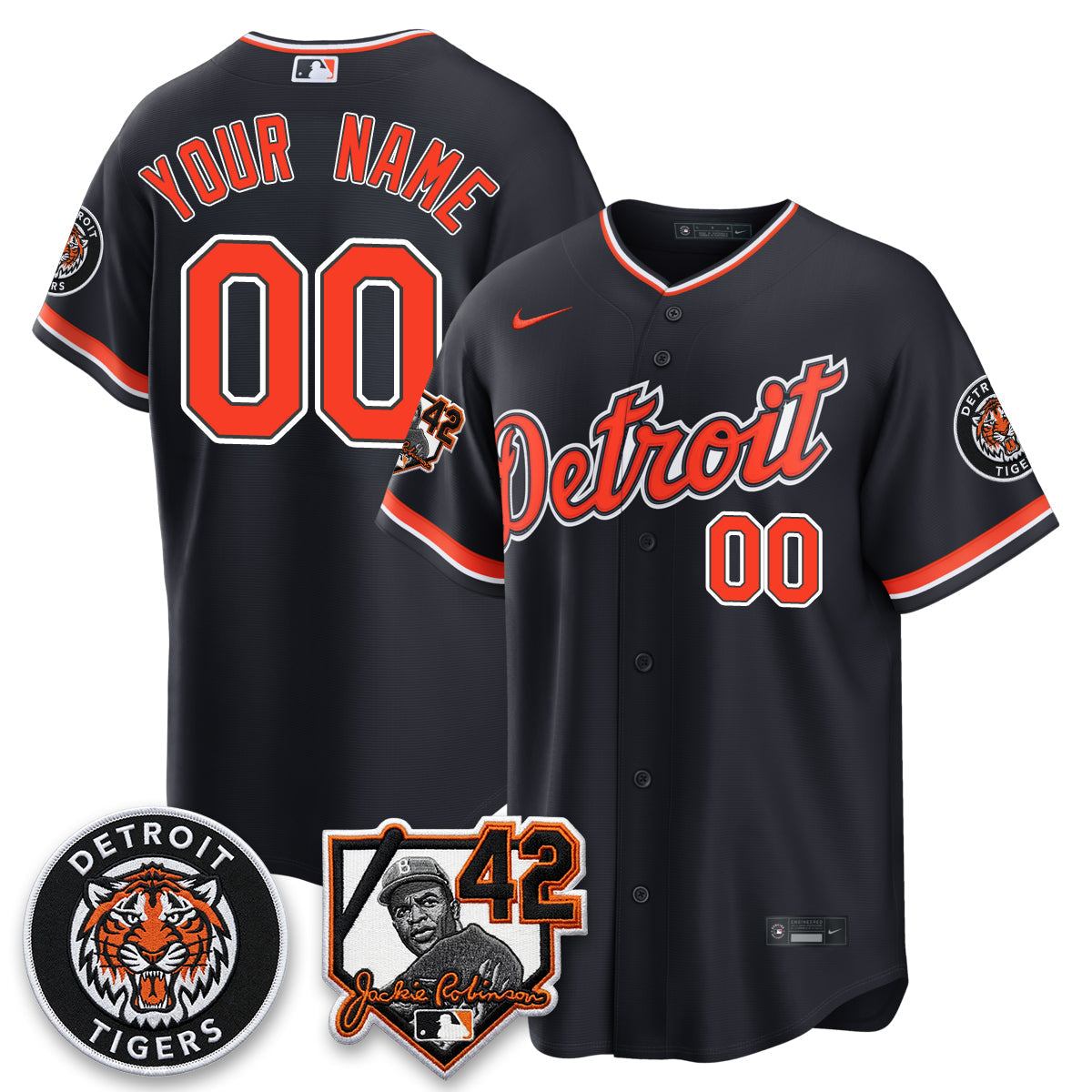 DET 2026 Jackie Robinson Day Vapor Limited Custom Jersey - All Stitched