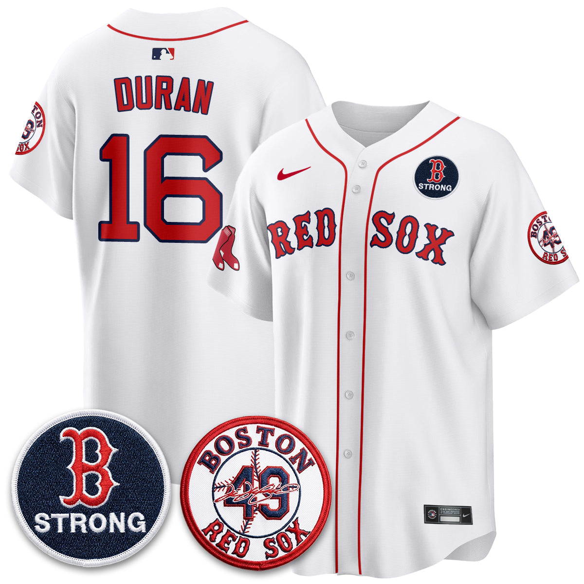 Boston Red Sox Tim Wakefield Memorial Patch Vaper Premier Limited Jersey - All Stitched V2