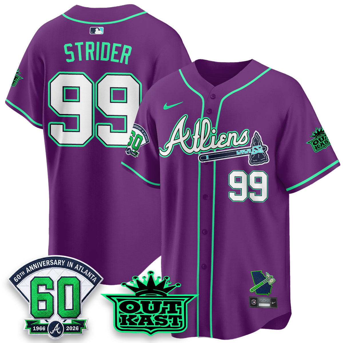ATL x Atliens Cool Base Galaxy Version Jersey - Stitched (28)