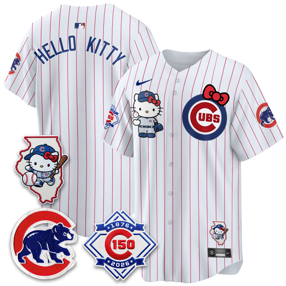 Chicago Cubs x Meow KT Vapor Premier Limited Jersey - All Stitched V2