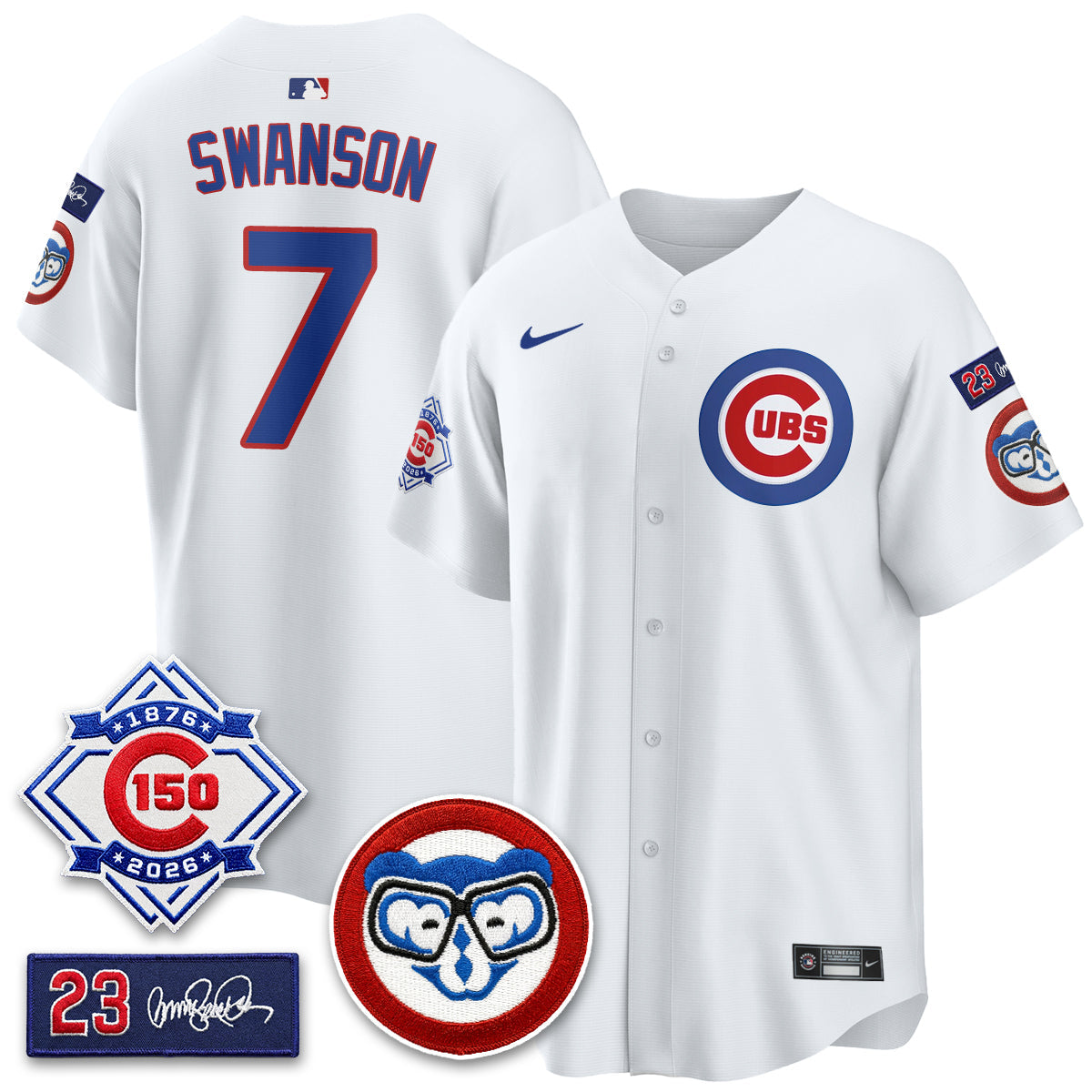 Chicago Cubs 150th Anniversary Holy Cow Vapor Premier Limited Jersey - All Stitched