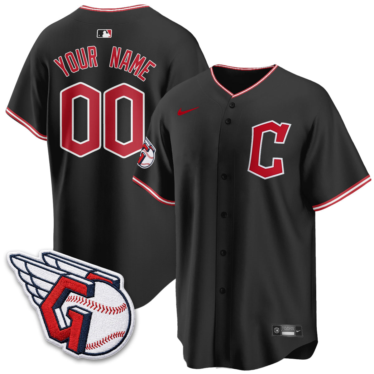 CLE 2026 Black Out Style Limited Vapor Custom Jersey - All Stitched