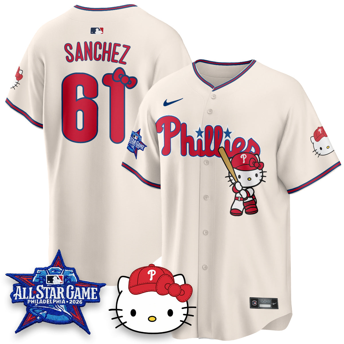 PHI x Meow Kitty Vapor Limited Blue Jersey- Stitched