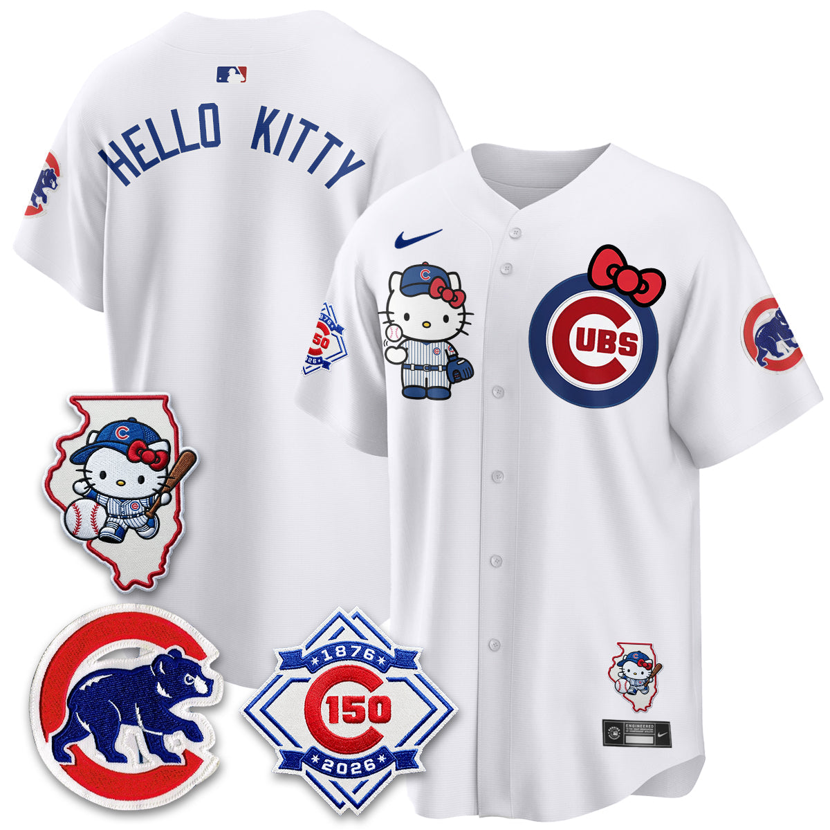 Chicago Cubs x Meow KT Vapor Premier Limited Jersey - All Stitched V2