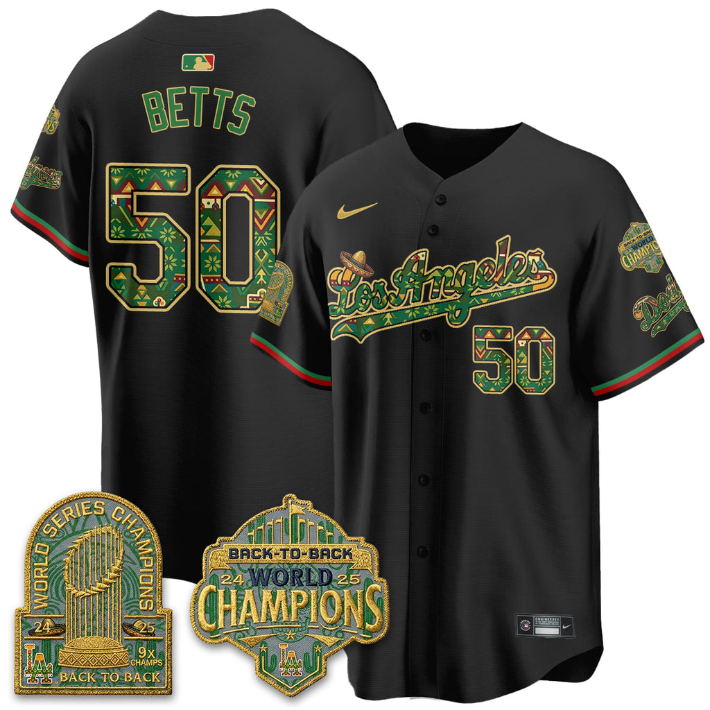 Los Angeles Dodgers x Mexican Heritage âLetâs Fiesta!â 2026 Limited Vapor Jersey - All Stitched
