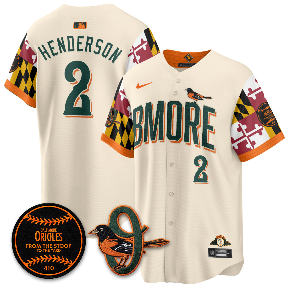 Baltimore Orioles x Maryland State Flag 2026 Vapor Jersey - All Stitched
