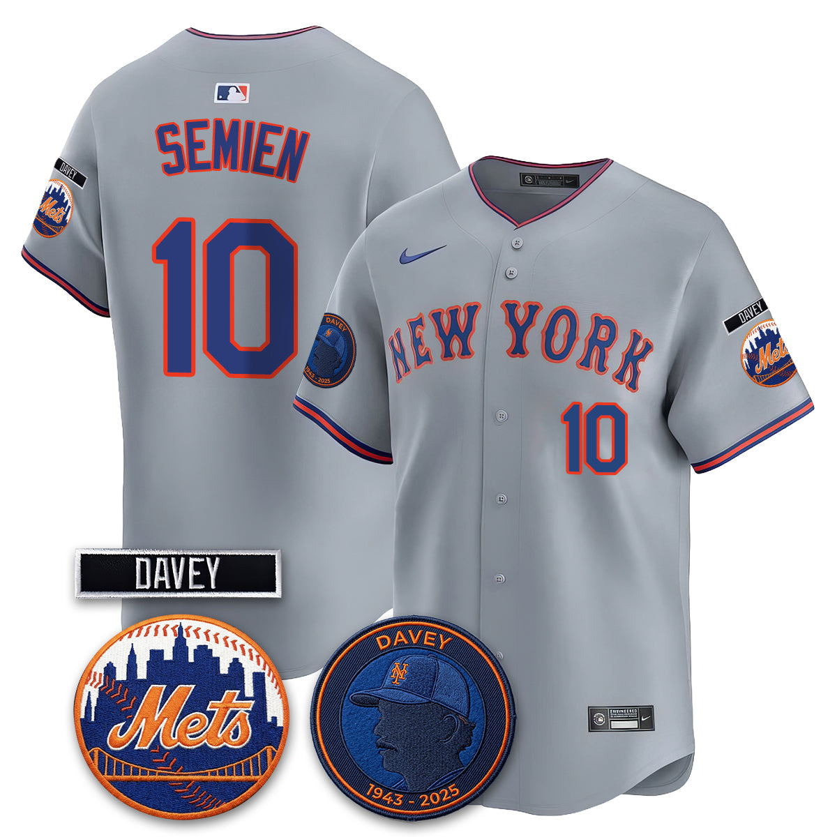 New York Mets 2026 Davey Johnson In Memoriam Vapor Limited Jersey - All Stitched