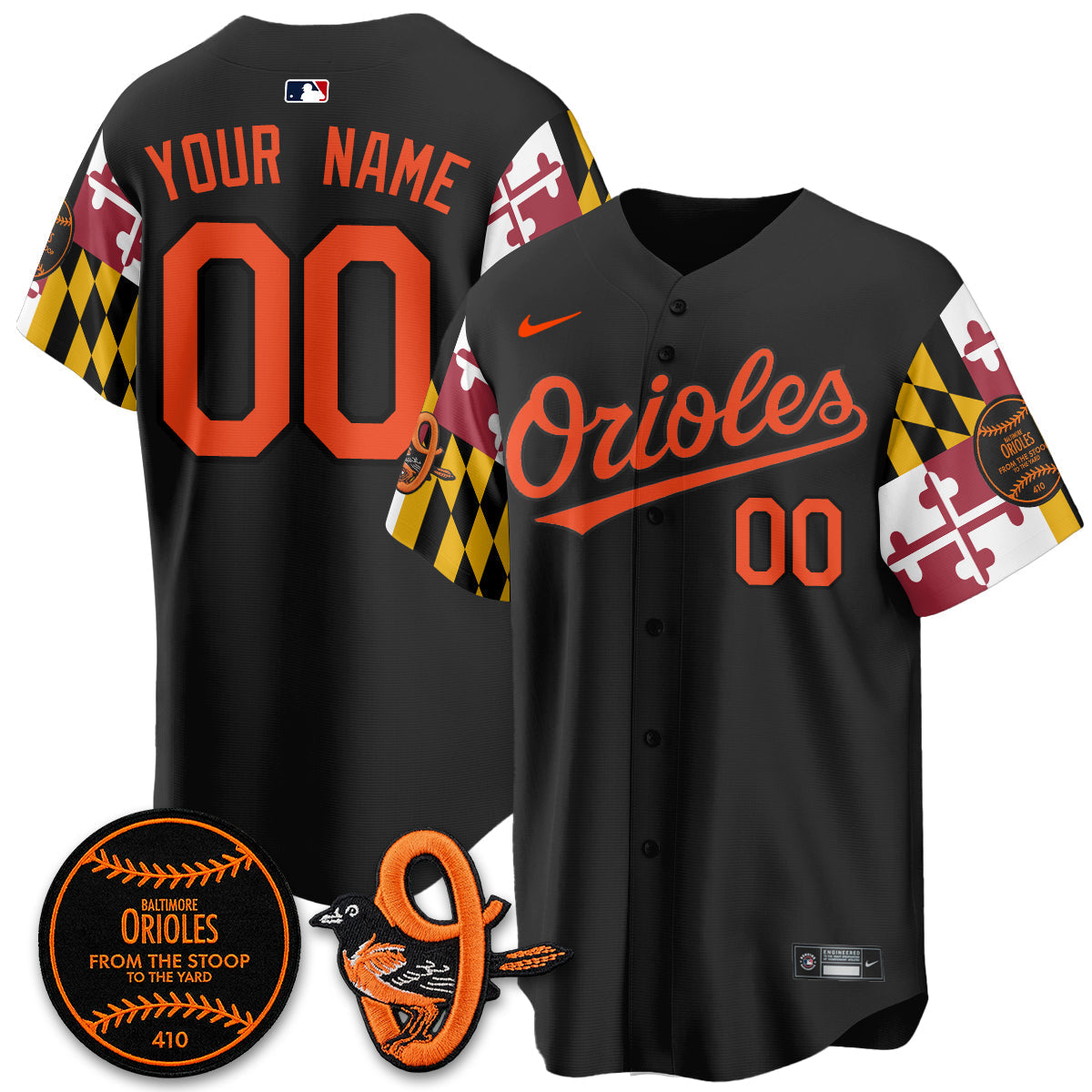 BAL 2026 x Maryland State Flag Vapor Custom Jersey - Stitched V2