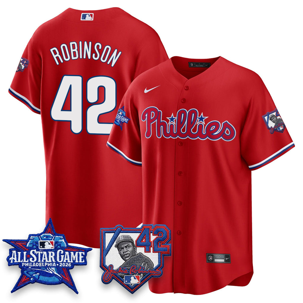 Philadelphia Phillies 2026 Jackie Robinson New Era - All Star Game Vapor Limited Jersey - All Stitched