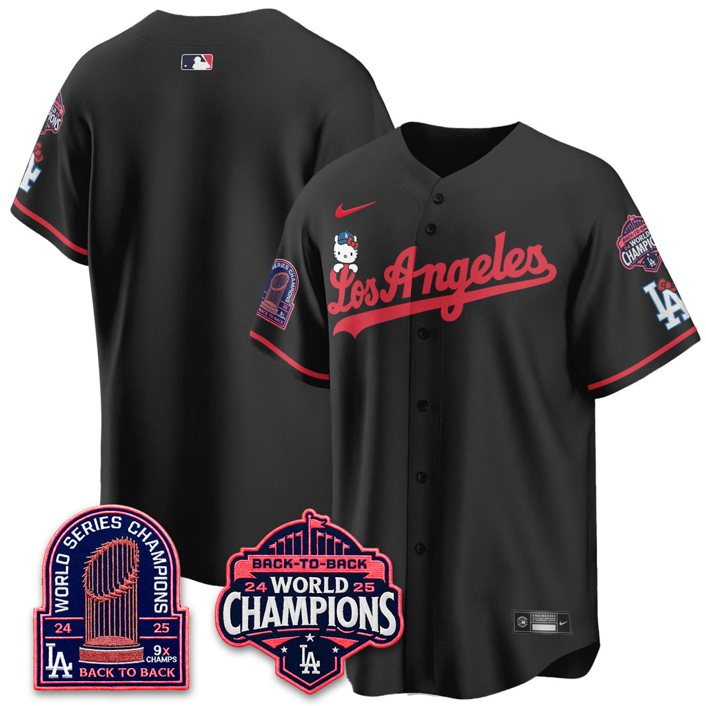 Los Angeles Dodgers x Hello Kitty Night 2026 Vapor Jersey - All Stitched - V2