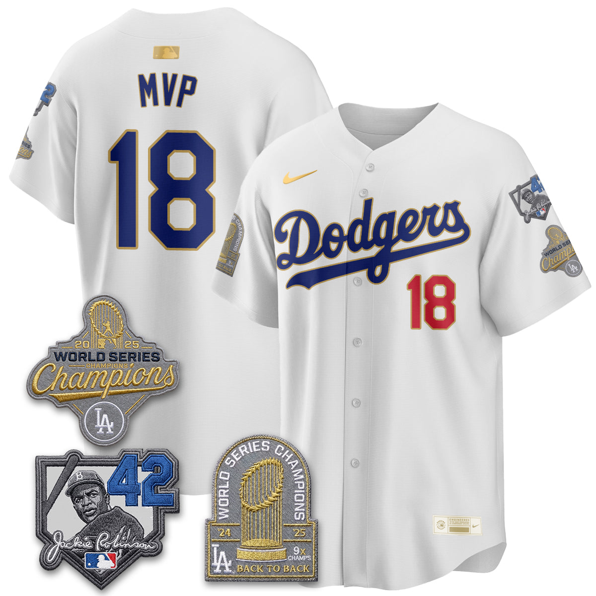LAD 2026 Jackie Robinson New Era Vapor Limited Jersey - All Stitched