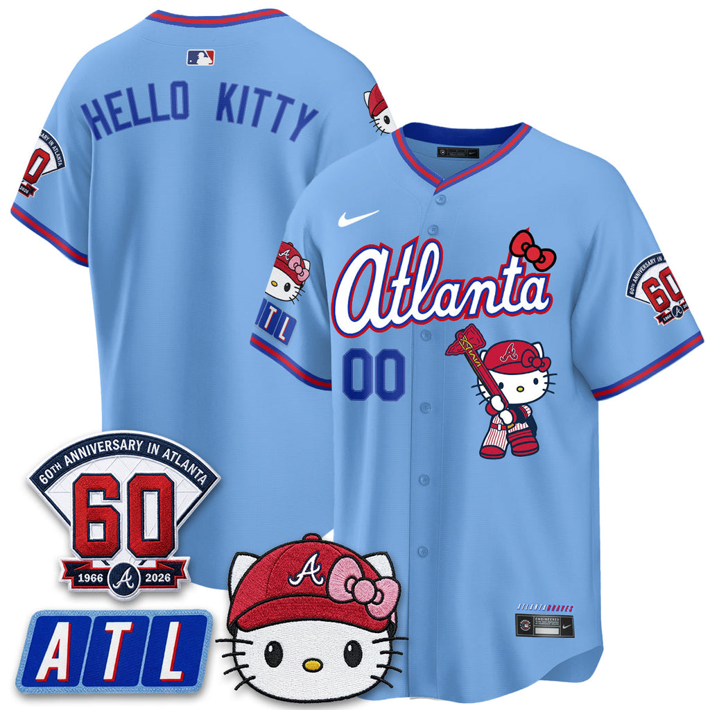 Atlanta Braves x Meow KT 2026 Vapor Limited Jersey - All Stitched