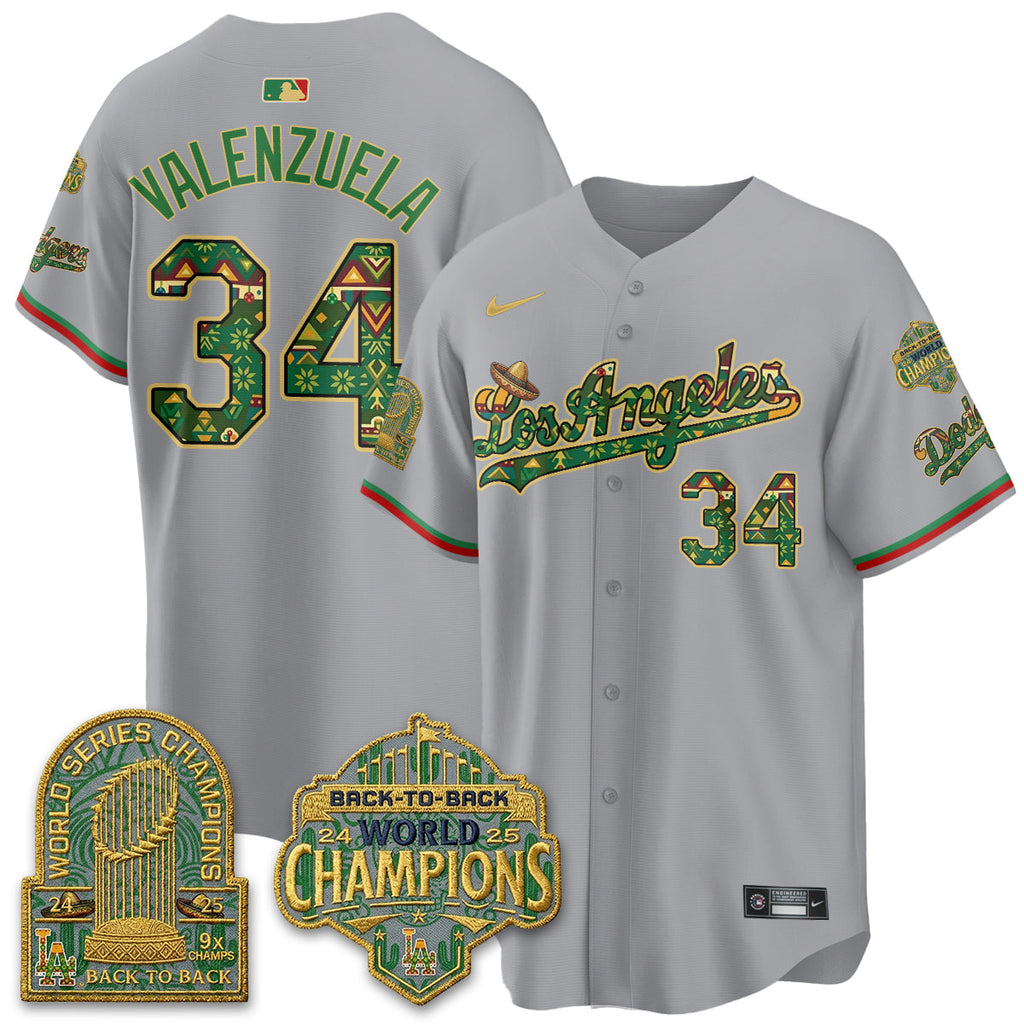 Los Angeles Dodgers x Mexican Heritage âLetâs Fiesta!â 2026 Limited Vapor Jersey - All Stitched