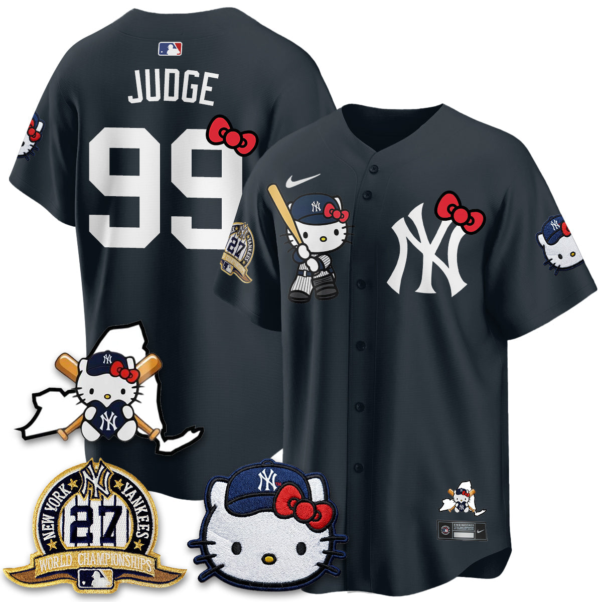 New York Yankees Meow KT 2026 Vapor Limited Jersey - All Stitched