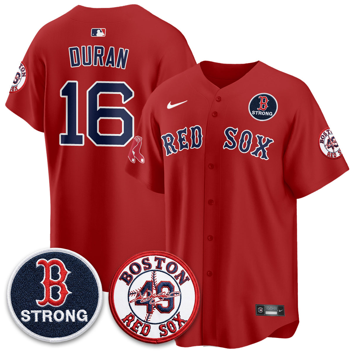Boston Red Sox Tim Wakefield Memorial Patch Vaper Premier Limited Jersey - All Stitched V2