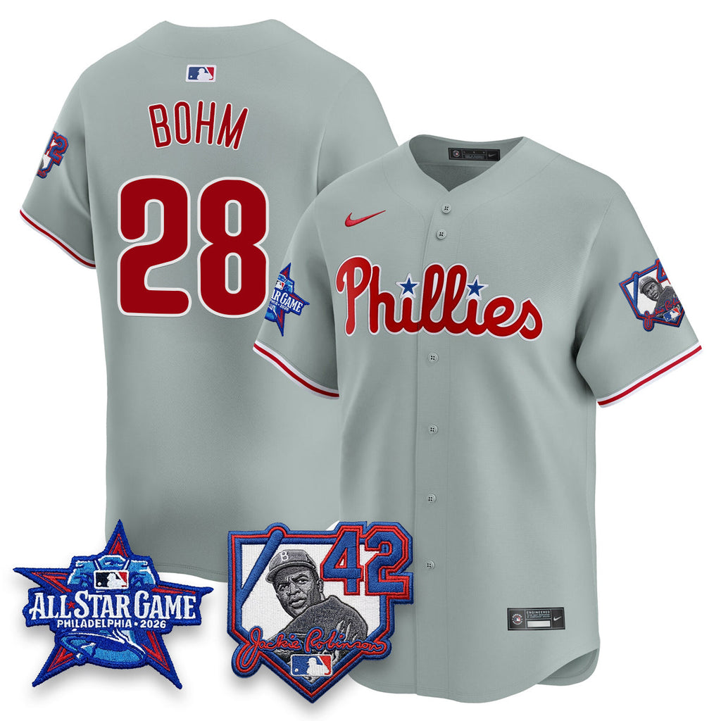 Philadelphia Phillies 2026 Jackie Robinson New Era - All Star Game Vapor Limited Jersey - All Stitched