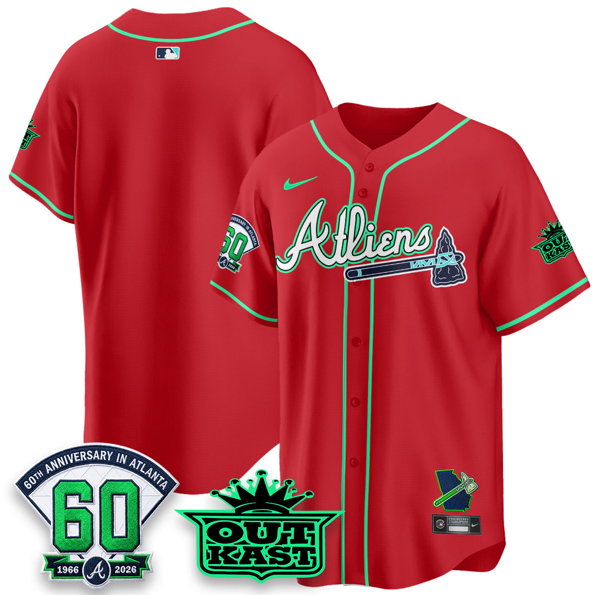 ATL x Atliens Cool Base Galaxy Version Jersey - Stitched (28)