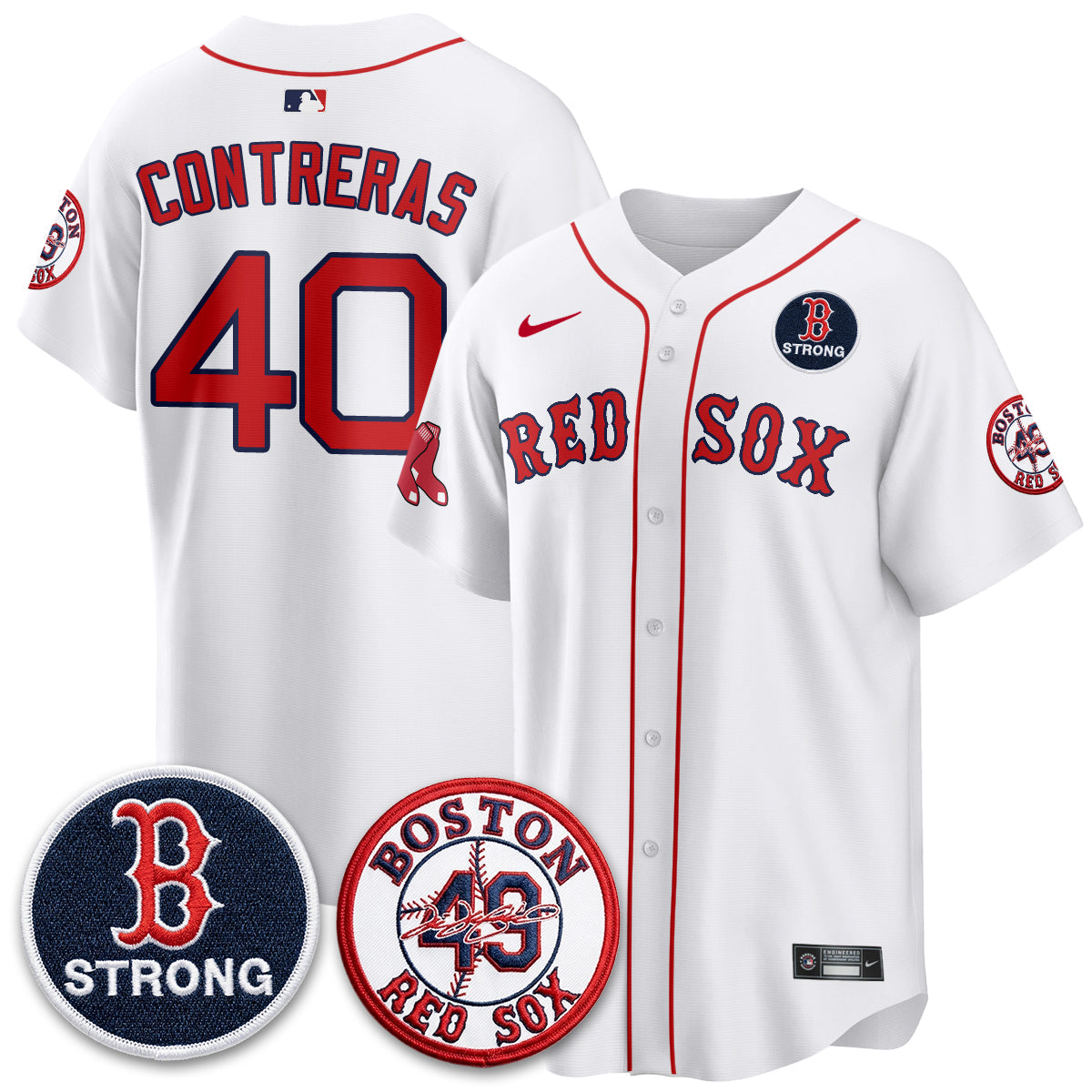 Boston Red Sox Tim Wakefield Memorial Patch Vaper Premier Limited Jersey - All Stitched V2