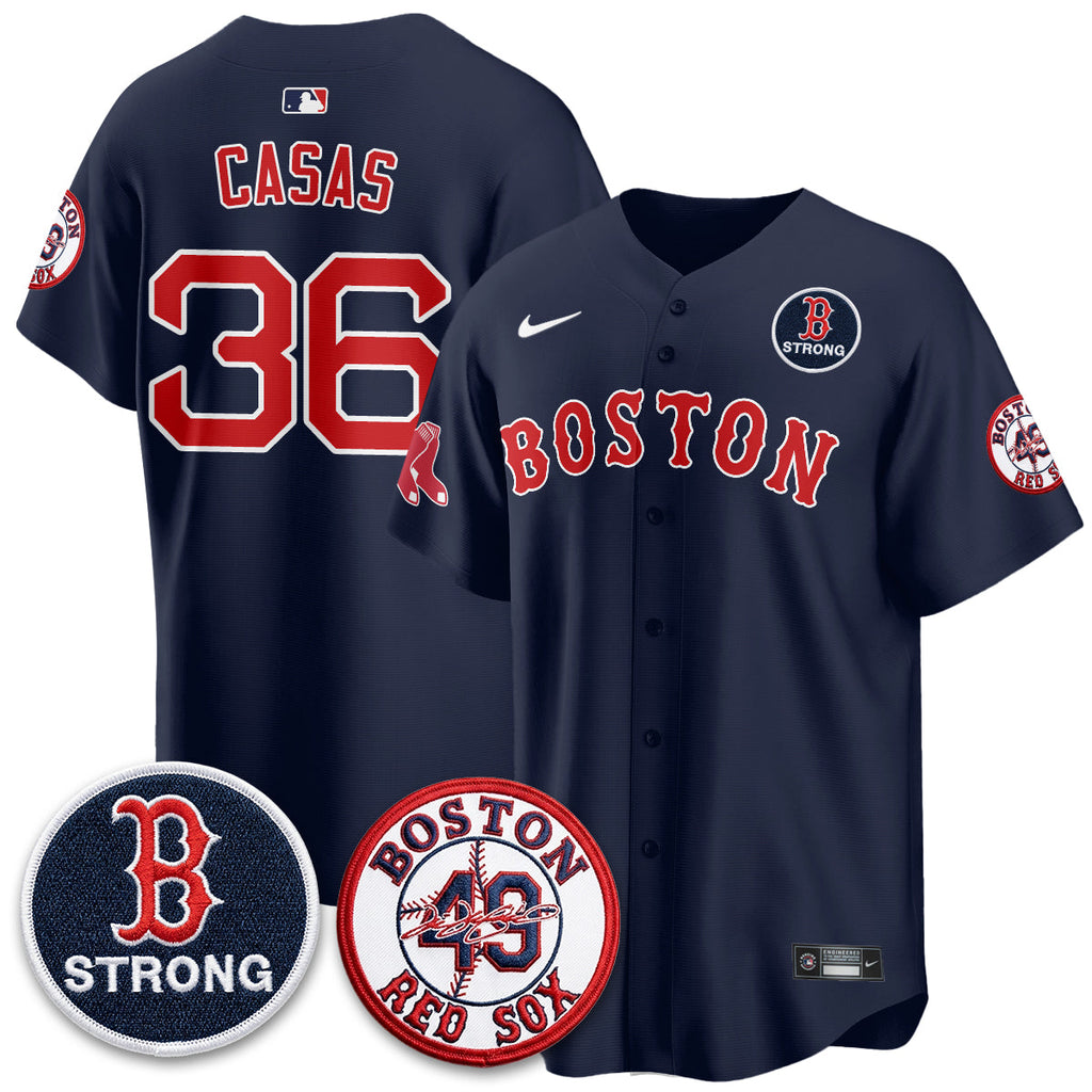 Boston Red Sox Tim Wakefield Memorial Patch Vaper Premier Limited Jersey - All Stitched V2