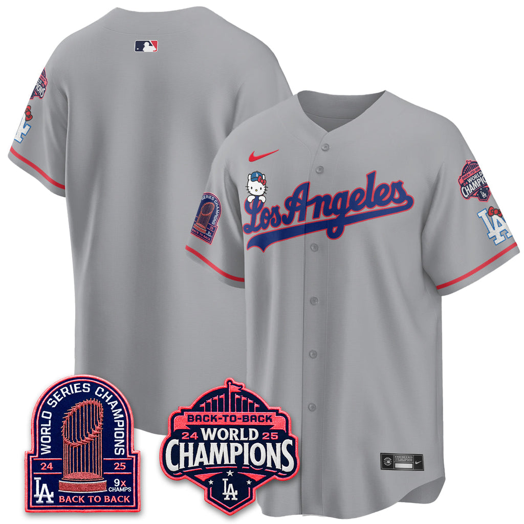 Los Angeles Dodgers x Hello Kitty Night 2026 Vapor Jersey - All Stitched - V2