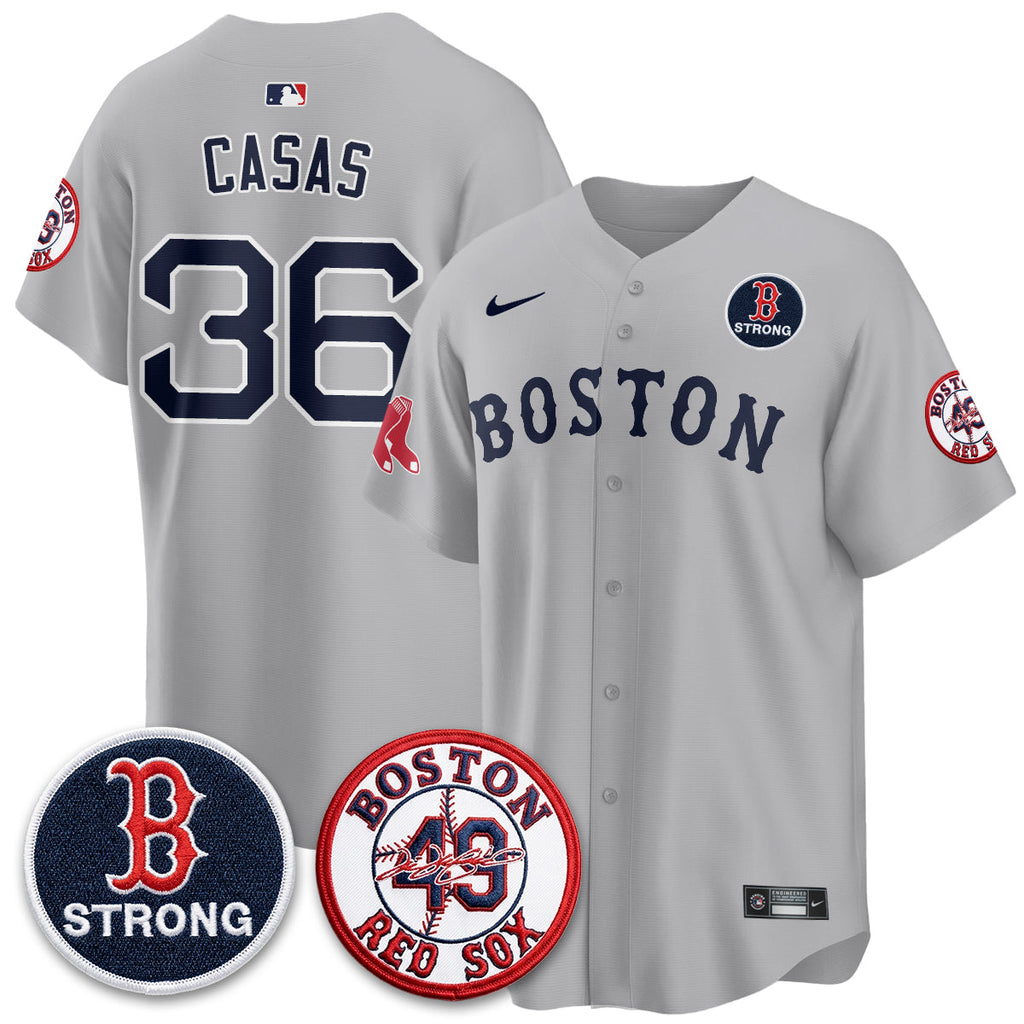 Boston Red Sox Tim Wakefield Memorial Patch Vaper Premier Limited Jersey - All Stitched V2