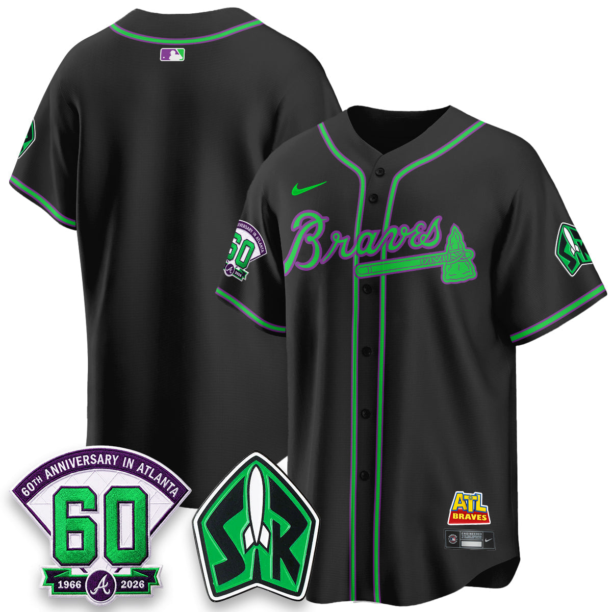 ATL 60th Anniversary Space Ranger Edition Vapor Limited Jersey - All Stitched