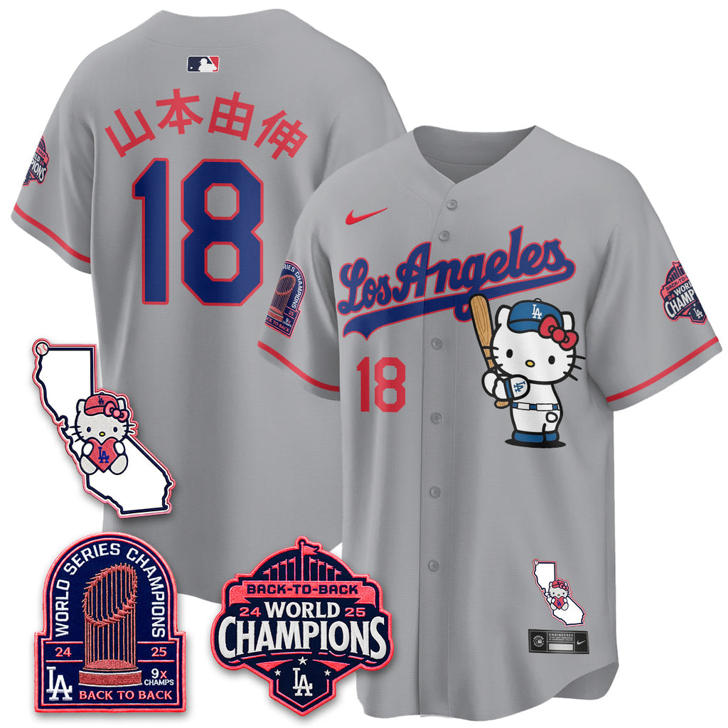 Los Angeles Dodgers x Meow KT 2026 Vapor Jersey - All Stitched - V4