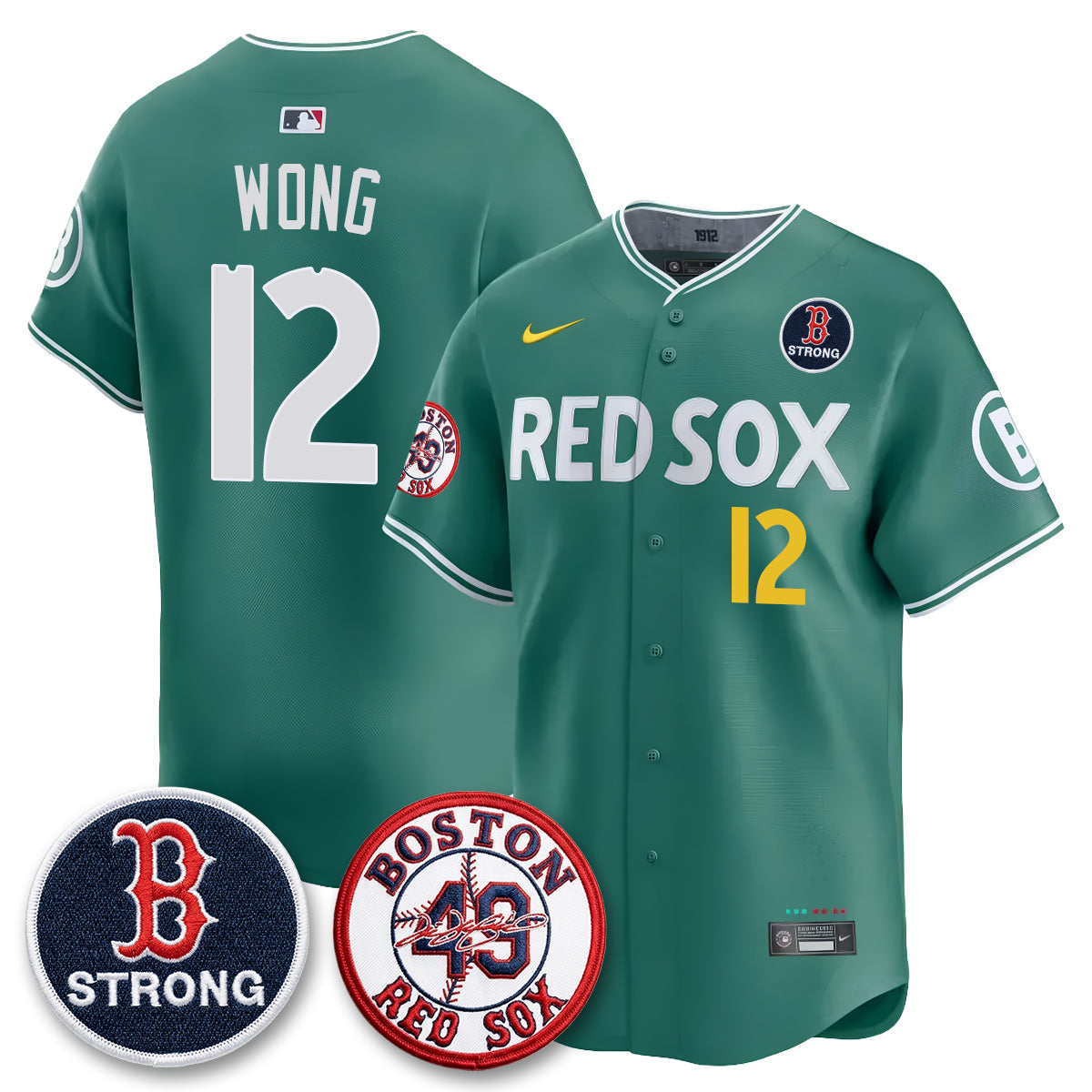 Boston Red Sox Tim Wakefield Memorial Patch Vaper Premier Limited Jersey - All Stitched V2