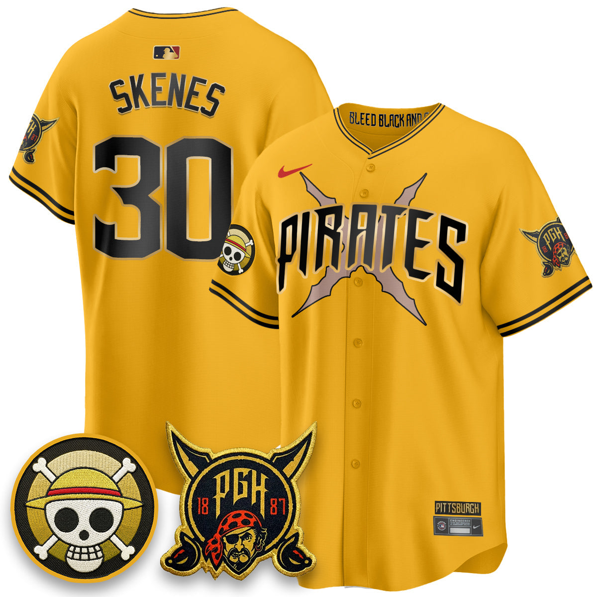 Pittsburgh Pirates 2026 City Connect x One Piece Vapor Limited Jersey - All Stitched