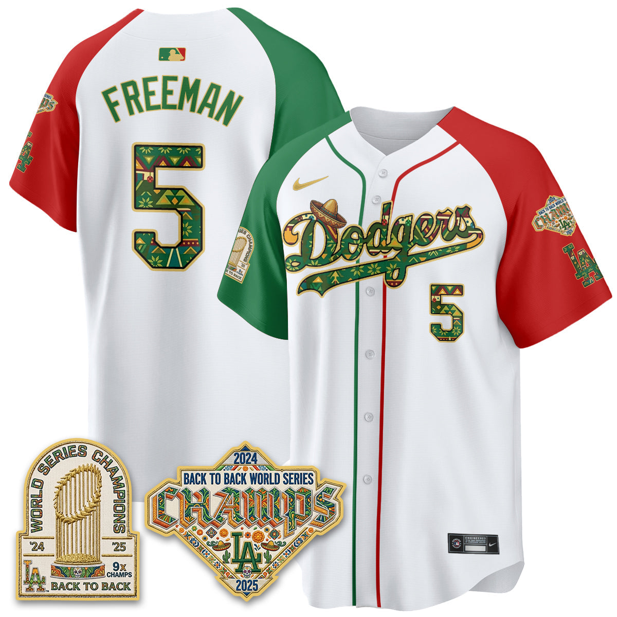 Los Angeles Dodgers x Mexican Heritage 2026 Limited Vapor Jersey - All Stitched