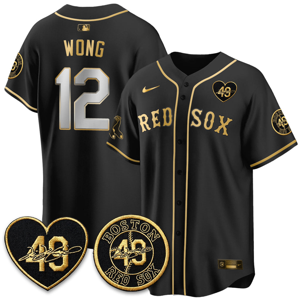 Boston Red Sox Tim Wakefield Memorial Patch Vaper Premier Limited Jersey - All Stitched