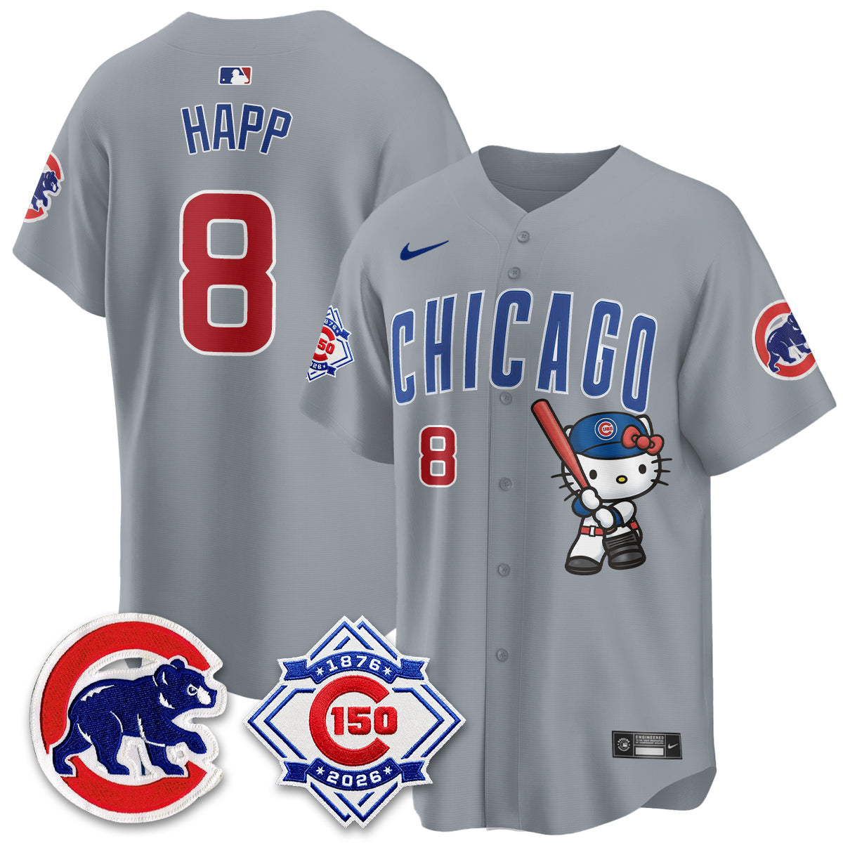Chicago Cubs x Meow KT Vapor Premier Limited Jersey - All Stitched