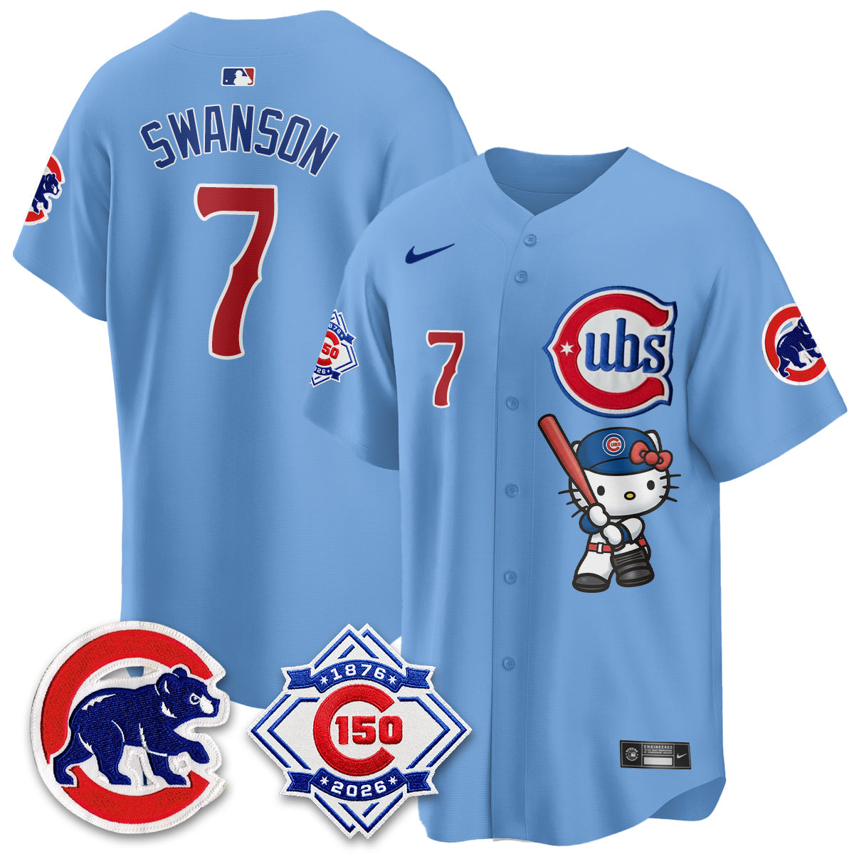 Chicago Cubs x Meow KT Vapor Premier Limited Jersey - All Stitched