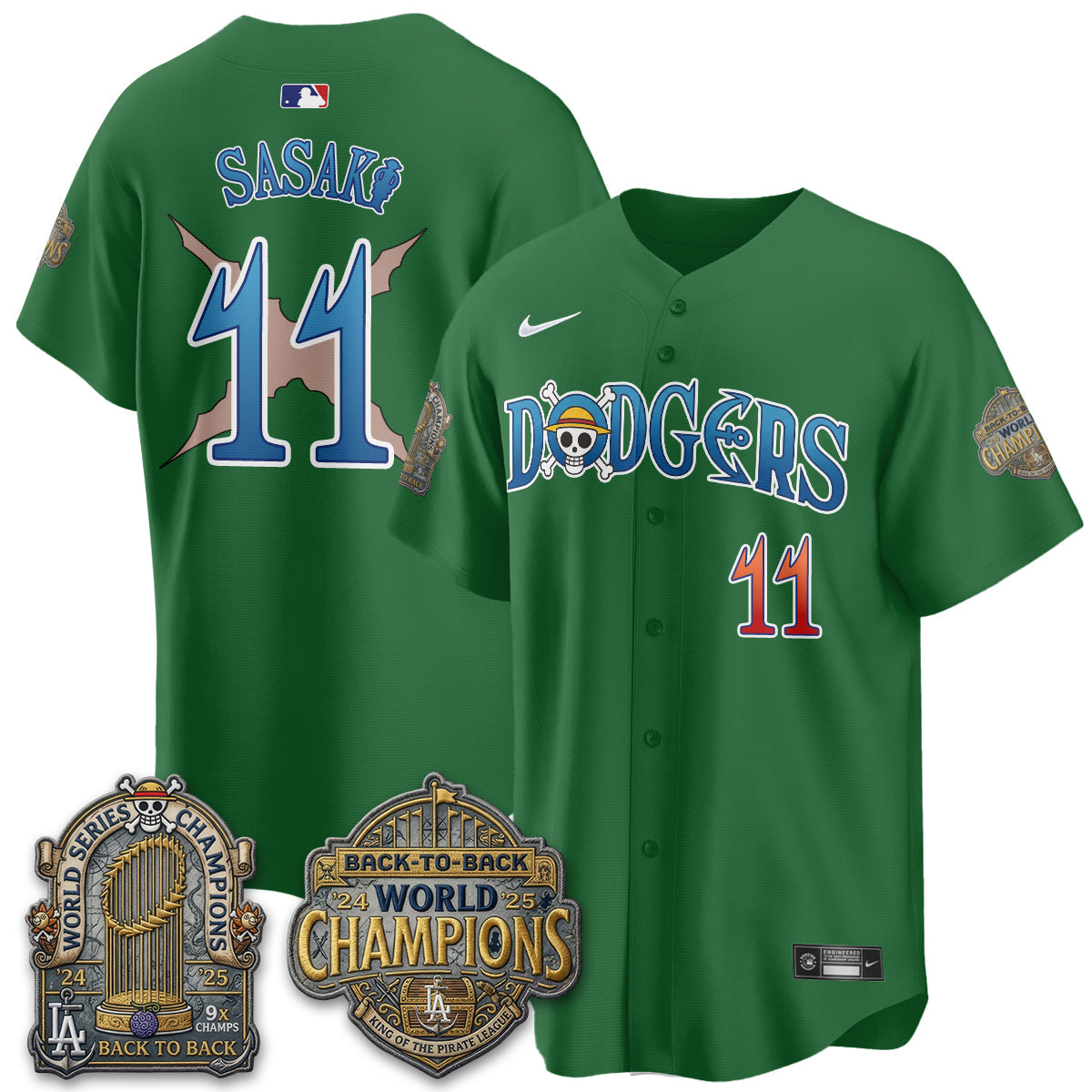 Los Angeles Dodgers Japanese Cartoon Vapor Limited Jersey - Stitched