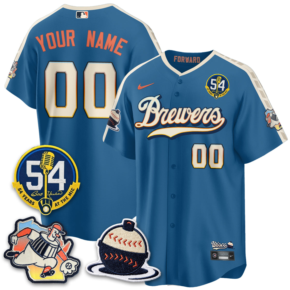 MIL 2026 City Connect Bob Uecker Vapor Limited Custom  Jersey - All Stitched V1