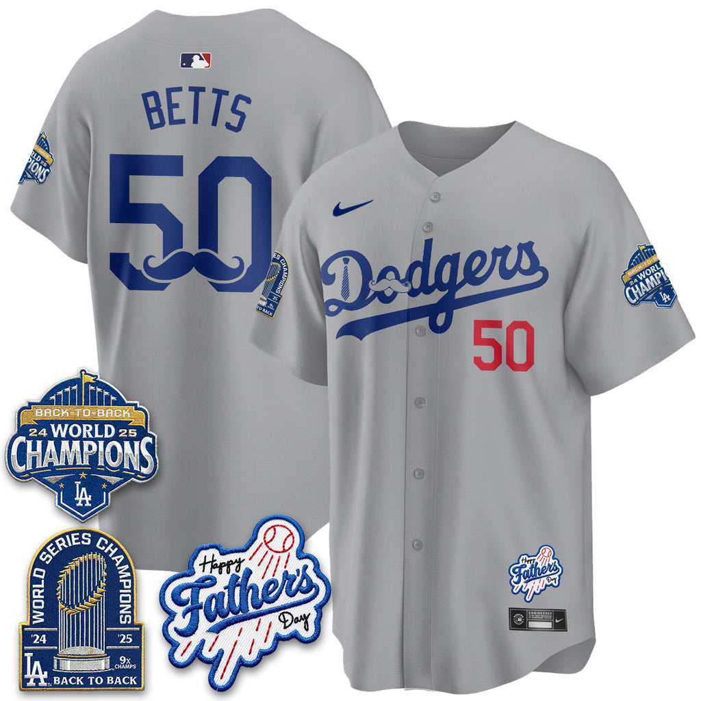 Los Angeles Dodgers Happy Father's Day 2026 Jersey - Stitched