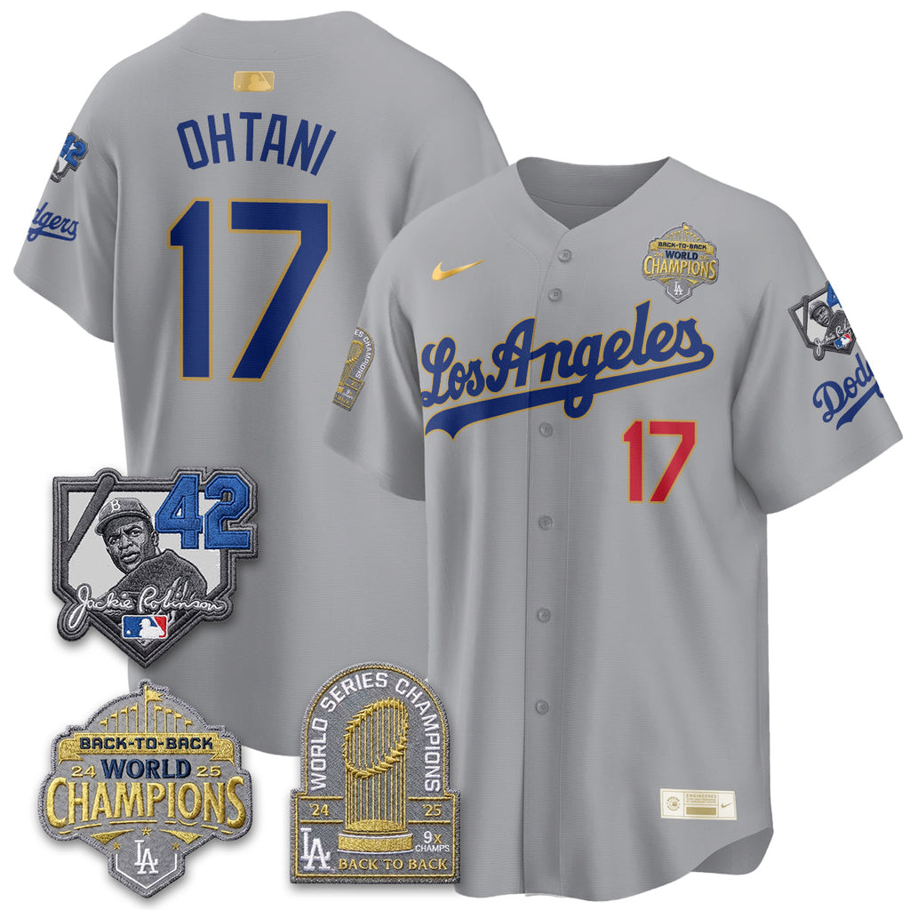 Los Angeles Dodgers 2026 New Era Gold Collection Vapor Limited Jersey - B2B Champs - All Stitched