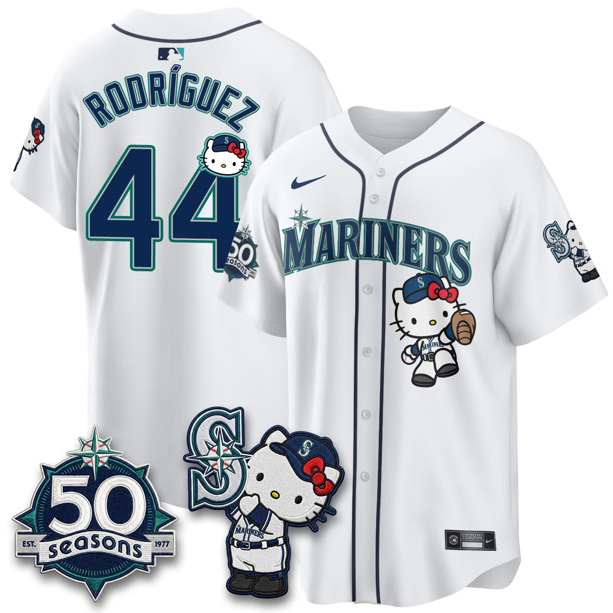 Seattle Mariners x Meow KT Night Limited Jersey - All Stitched V2