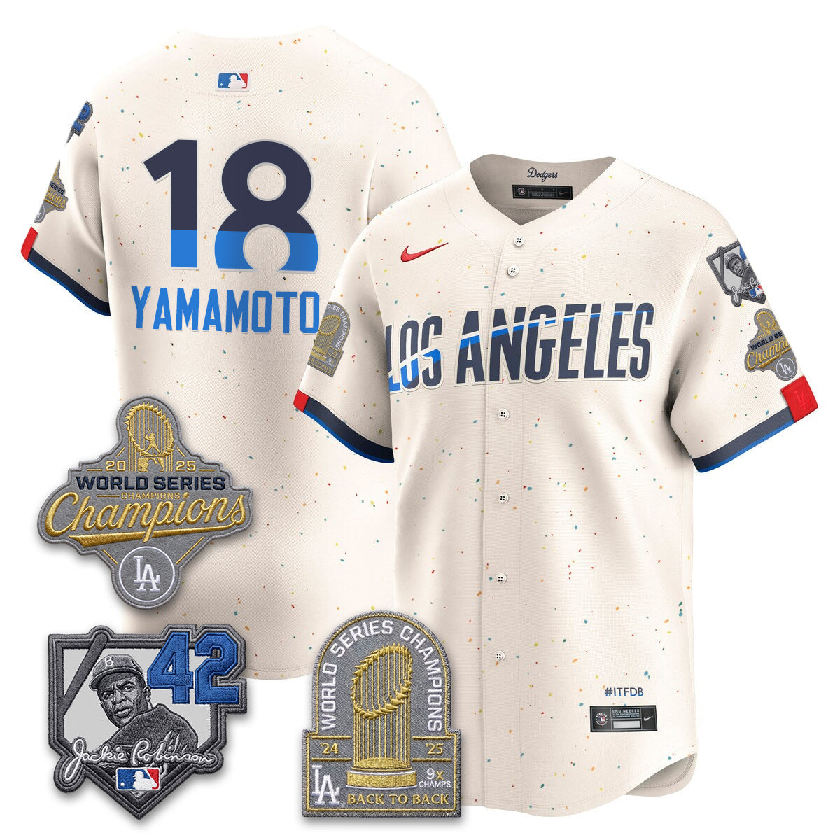 LAD 2026 Jackie Robinson New Era Vapor Limited Jersey - All Stitched